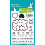 Lawn Fawn How You Bean Conversation Heart Add-On Lawn Cuts lf1554 red outline to show what on stamps are cut out