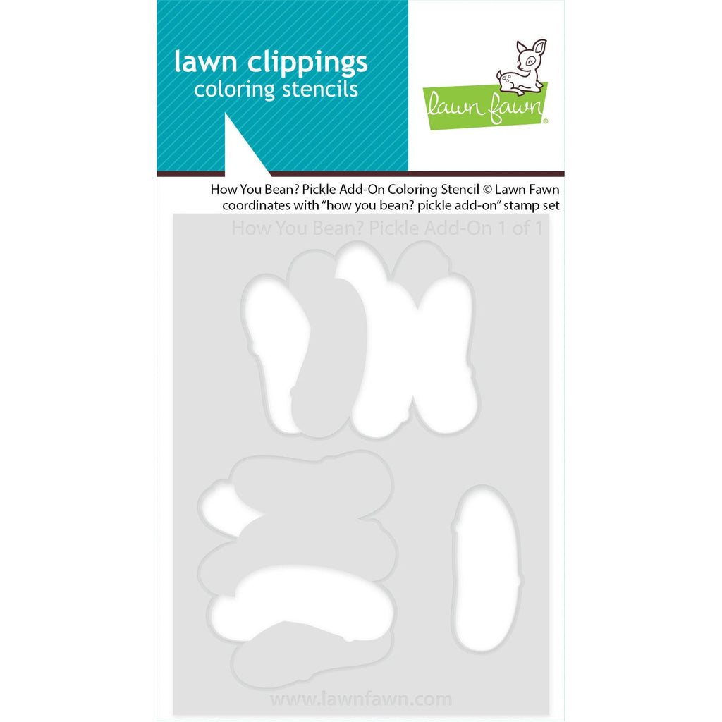 Lawn Fawn How You Bean? Pickle Add-On Coloring Stencil lf3909