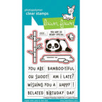Lawn Fawn I Heart Pandas Add-On Dies lf3600 red outline indicates dies