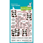 Lawn Fawn I Heart Pandas Dies lf3597 red outline to indicate dies