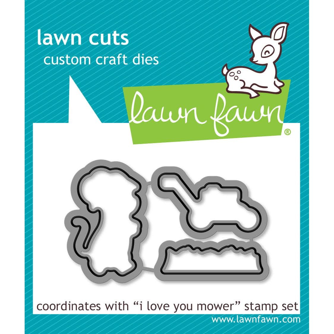 Lawn Fawn I Love You Mower Dies lf3751