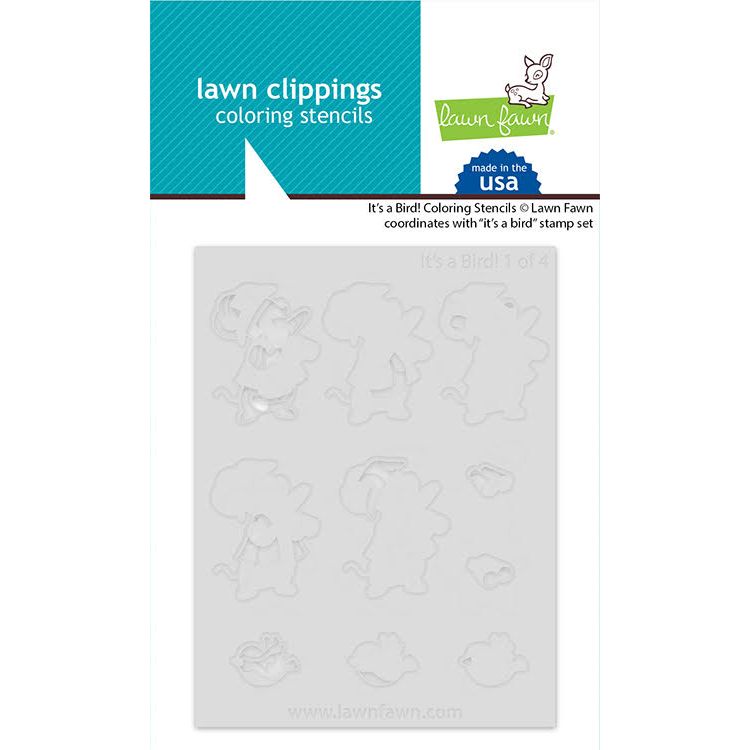 Lawn Fawn It's a Bird! Coloring Stencils lf3670