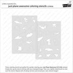 Lawn Fawn Just Plane Awesome Coloring Stencils lf4056 individual stencils pictured