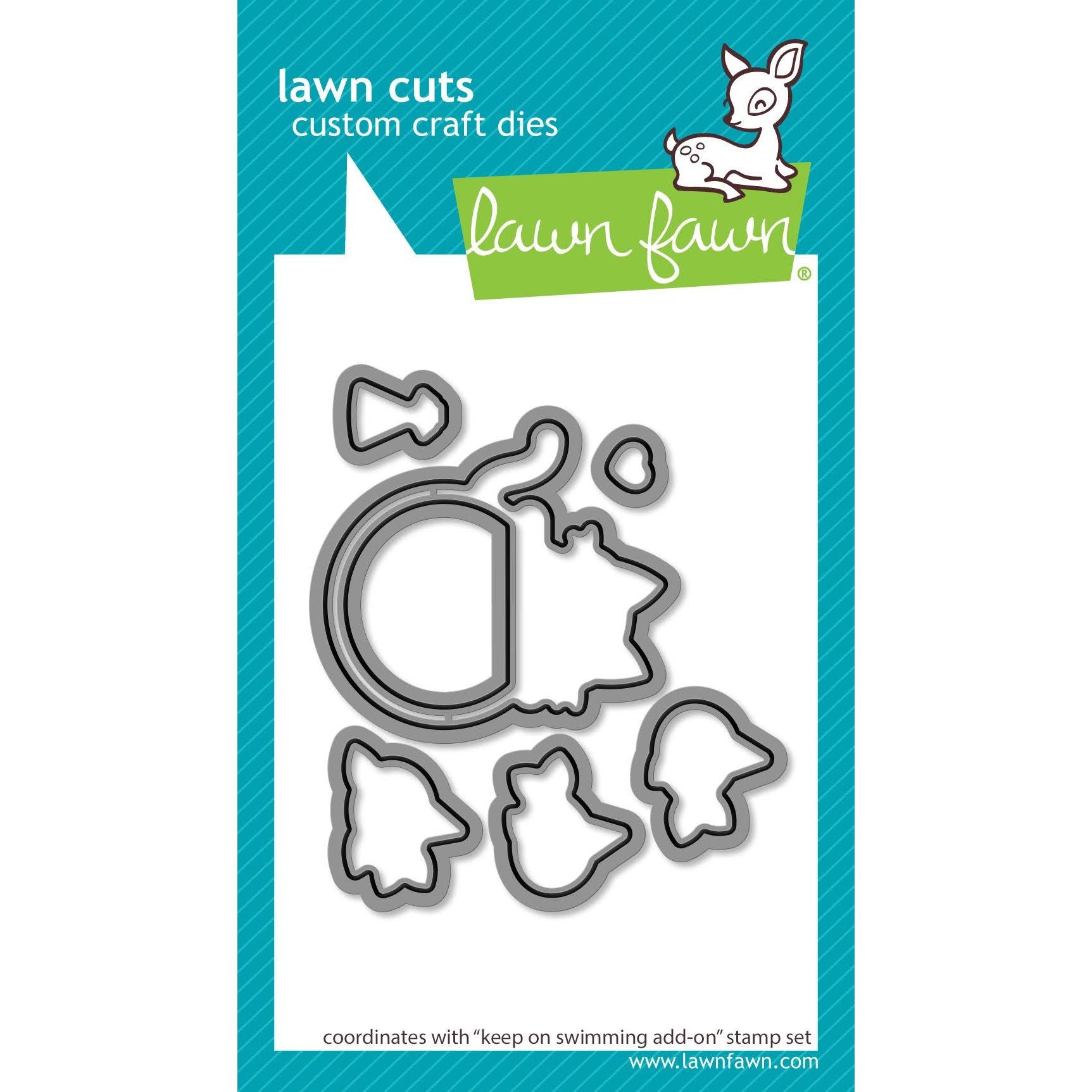 Lawn Fawn Keep on Swimming Add-On Dies lf3785