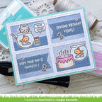 Lawn Fawn Keep on Swimming Add-On Stamps Dies and Coloring Stencils Set Fintastic