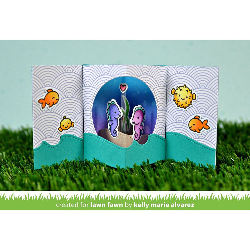 Lawn Fawn Keep on Swimming Clear Stamps lf1955 seashorse