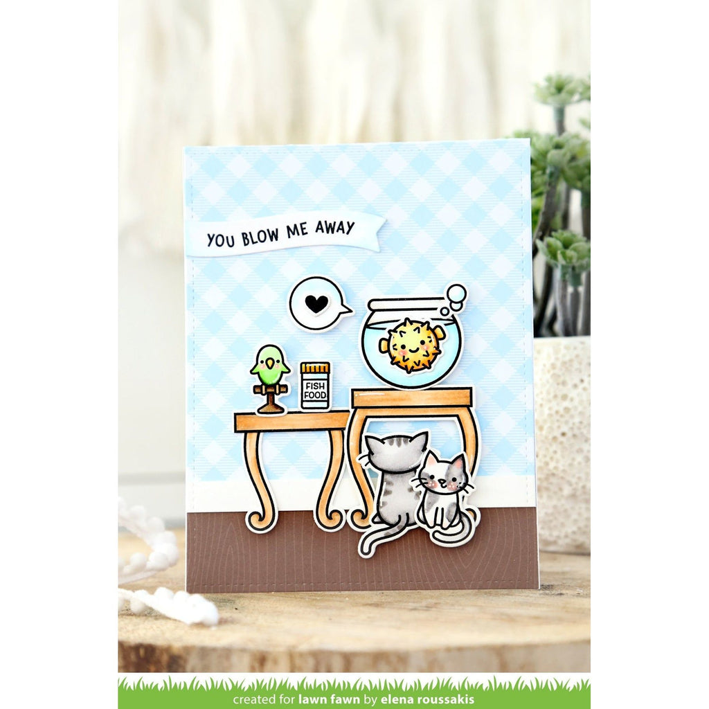 Lawn Fawn Keep on Swimming Stamps Dies and Coloring Stencils Set blow me away