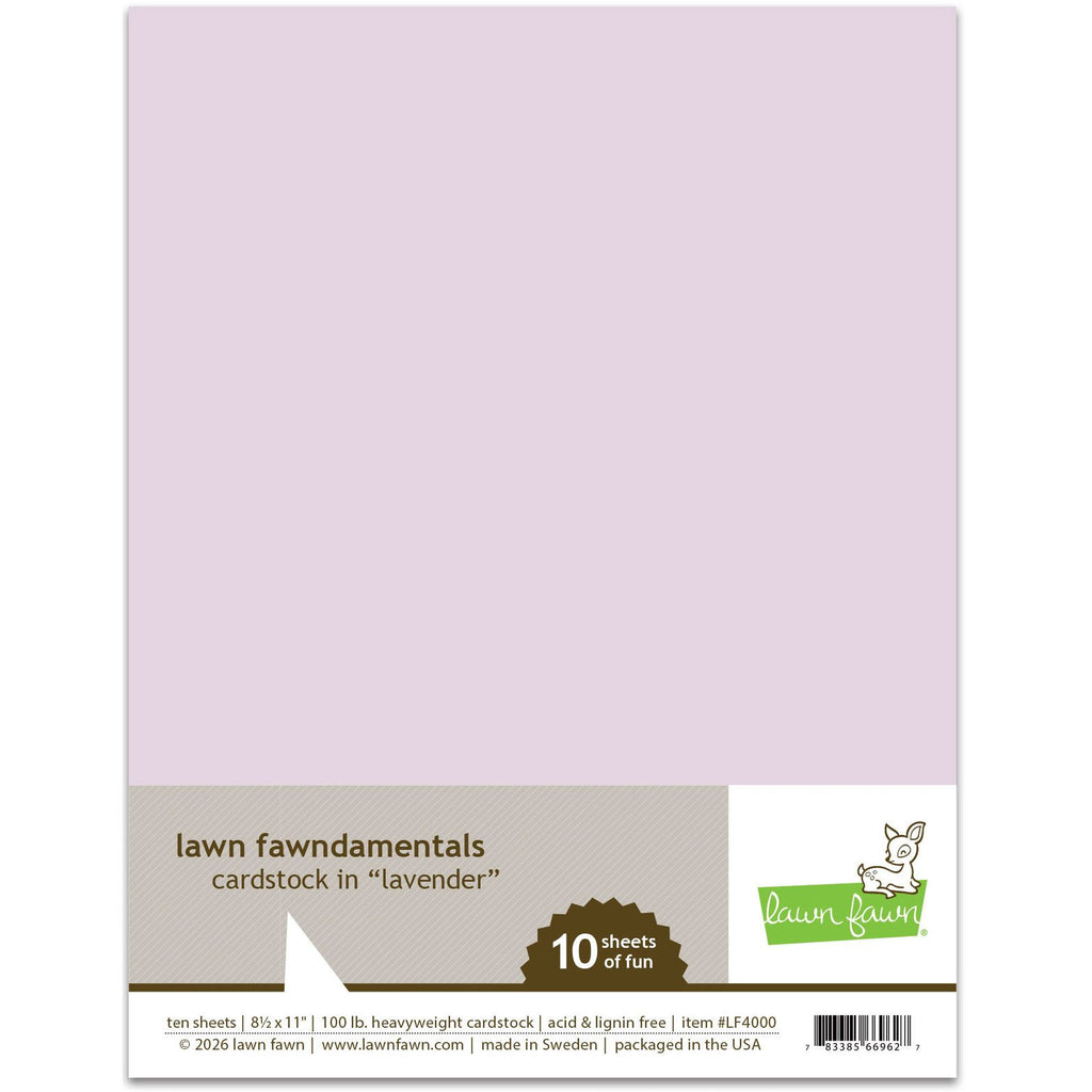 Lawn Fawn Lavender Cardstock lf4000