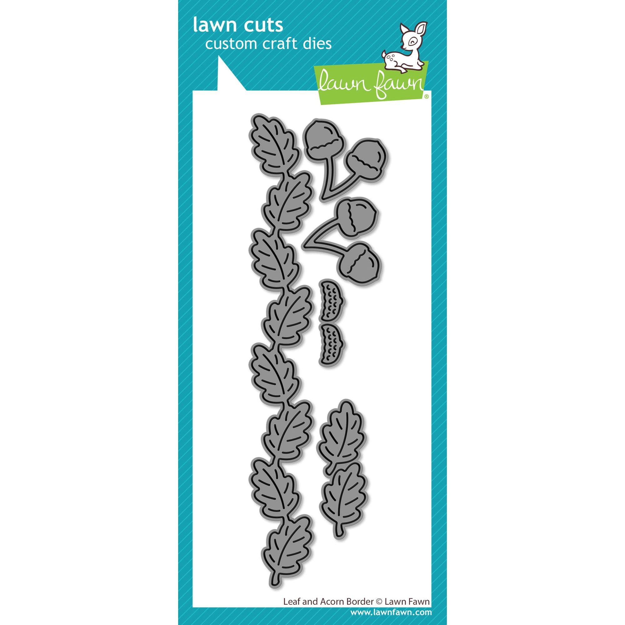 Lawn Fawn Leaf and Acorn Border Dies lf4211