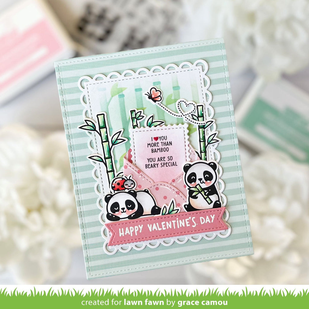 Lawn Fawn Little Letter Dies lf3611 happy valentine's day