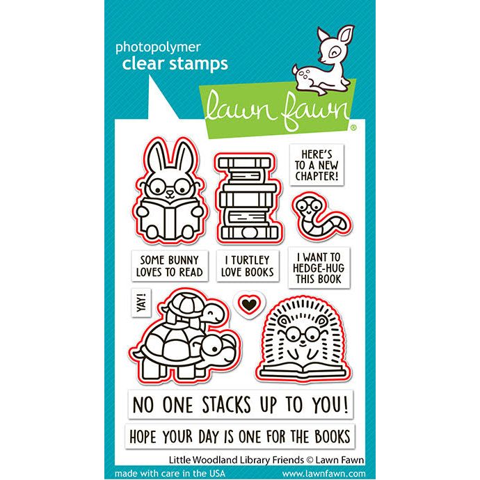 Lawn Fawn Little Woodland Library Friends Dies lf3714 highlighting die cuts