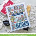 Lawn Fawn Little Woodland Library Friends Stamps and Dies one for the books