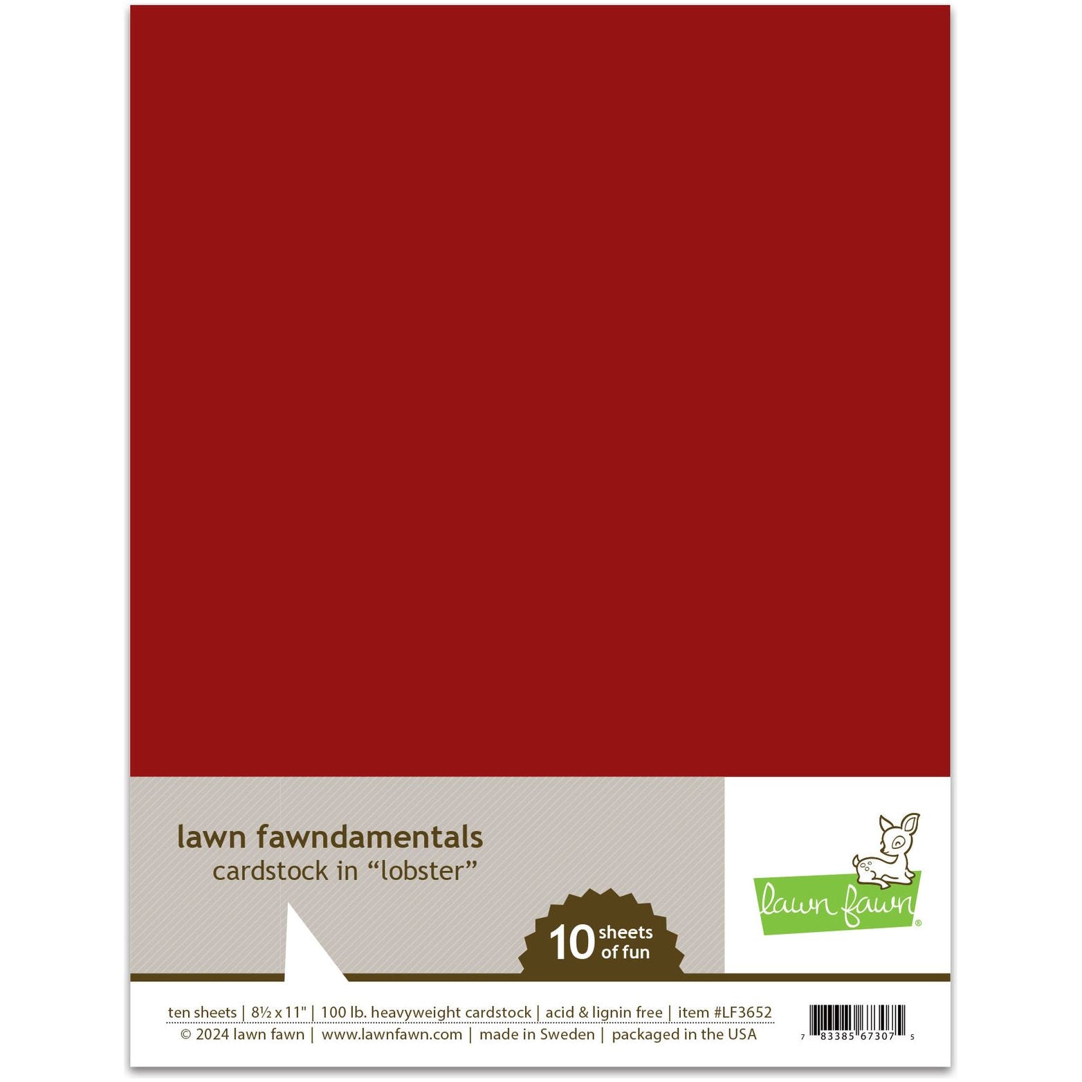 Lawn Fawn Lobster Cardstock lf3652