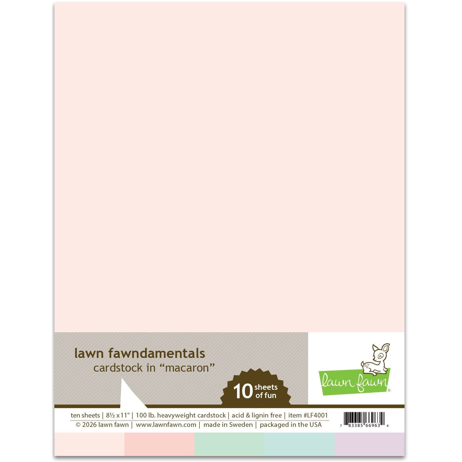Lawn Fawn Macaron Cardstock lf4001