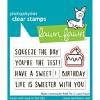 Lawn Fawn Make Lemonade! Add-On Dies lf4126 red line indicates die