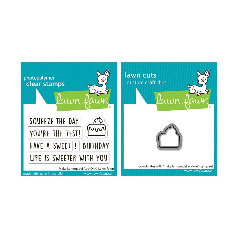 Lawn Fawn Make Lemonade! Add-On Stamps and Dies