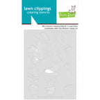 Lawn Fawn Mice Flowers Coloring Stencils lf4078