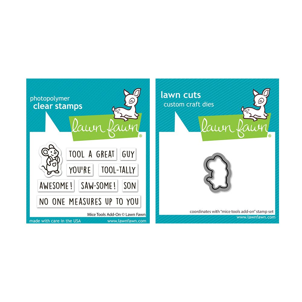 Lawn Fawn Mice Tools Add-On Stamps and Die