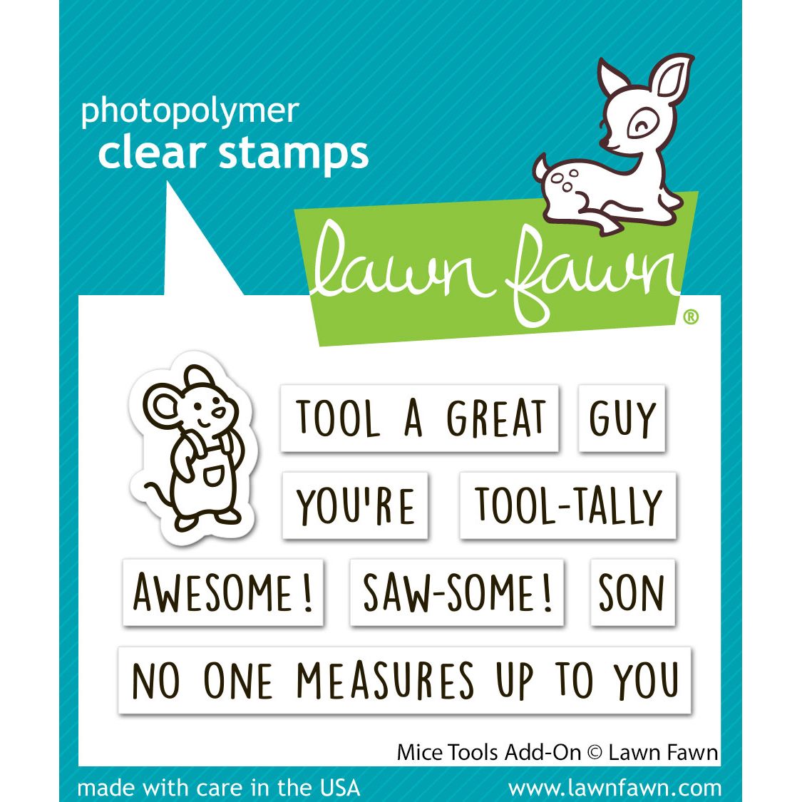 Lawn Fawn Mice Tools Add-On Stamps lf4068