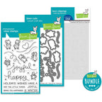 Lawn Fawn Mice on Ice Stamps Dies and Coloring Stencils Bundle