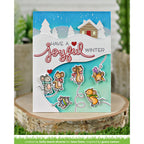 Lawn Fawn Mice on Ice Stamps Dies and Coloring Stencils Bundle Joyful Winter