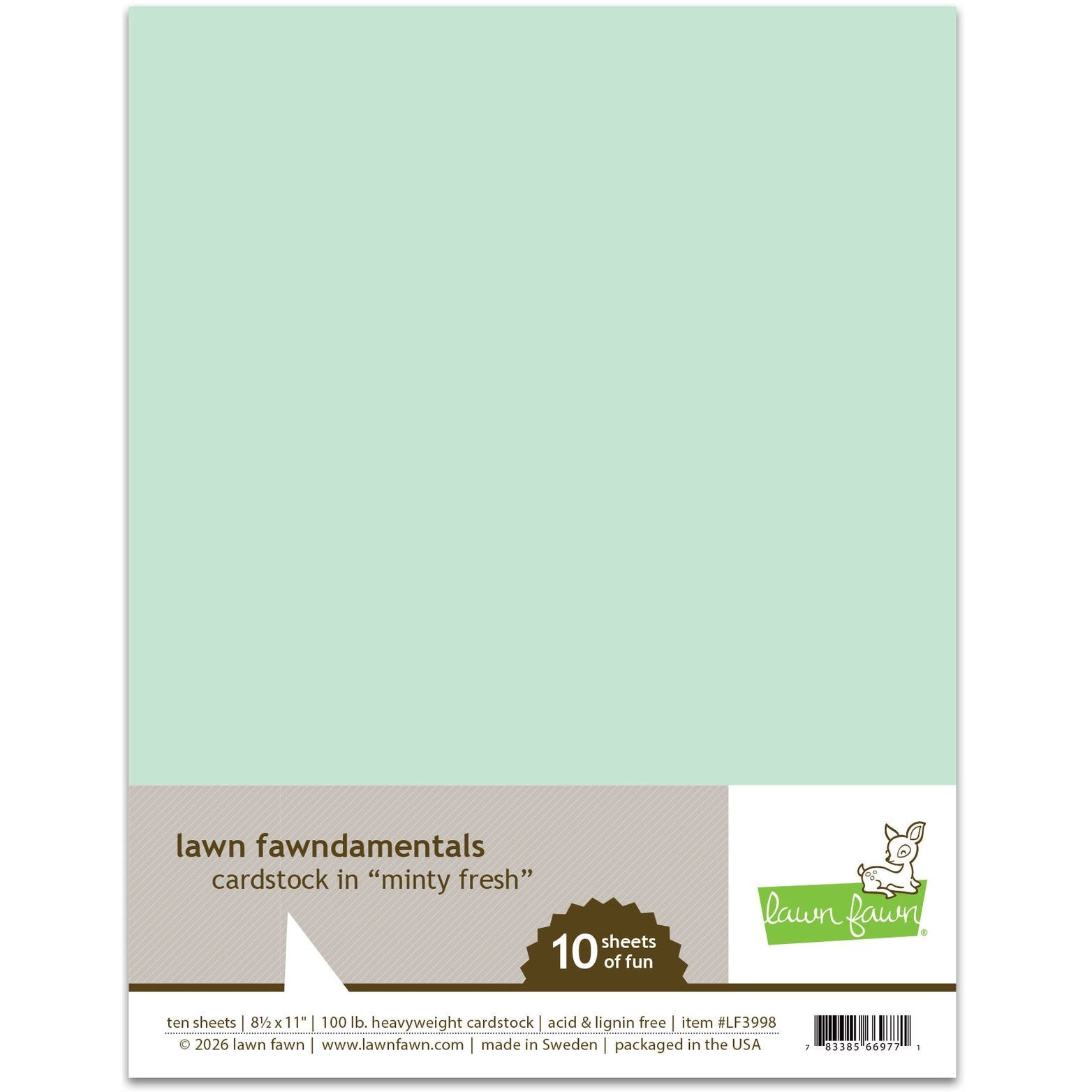 Lawn Fawn Minty Fresh Cardstock lf3998