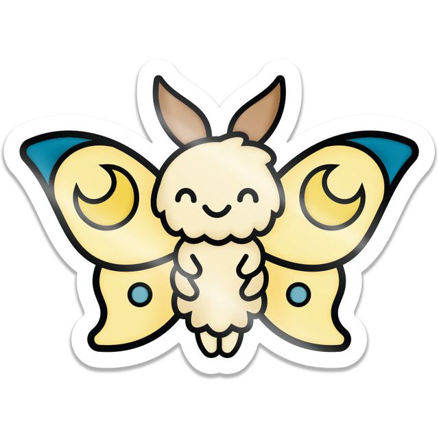 Lawn Fawn Moth Vinyl Sticker lf4223