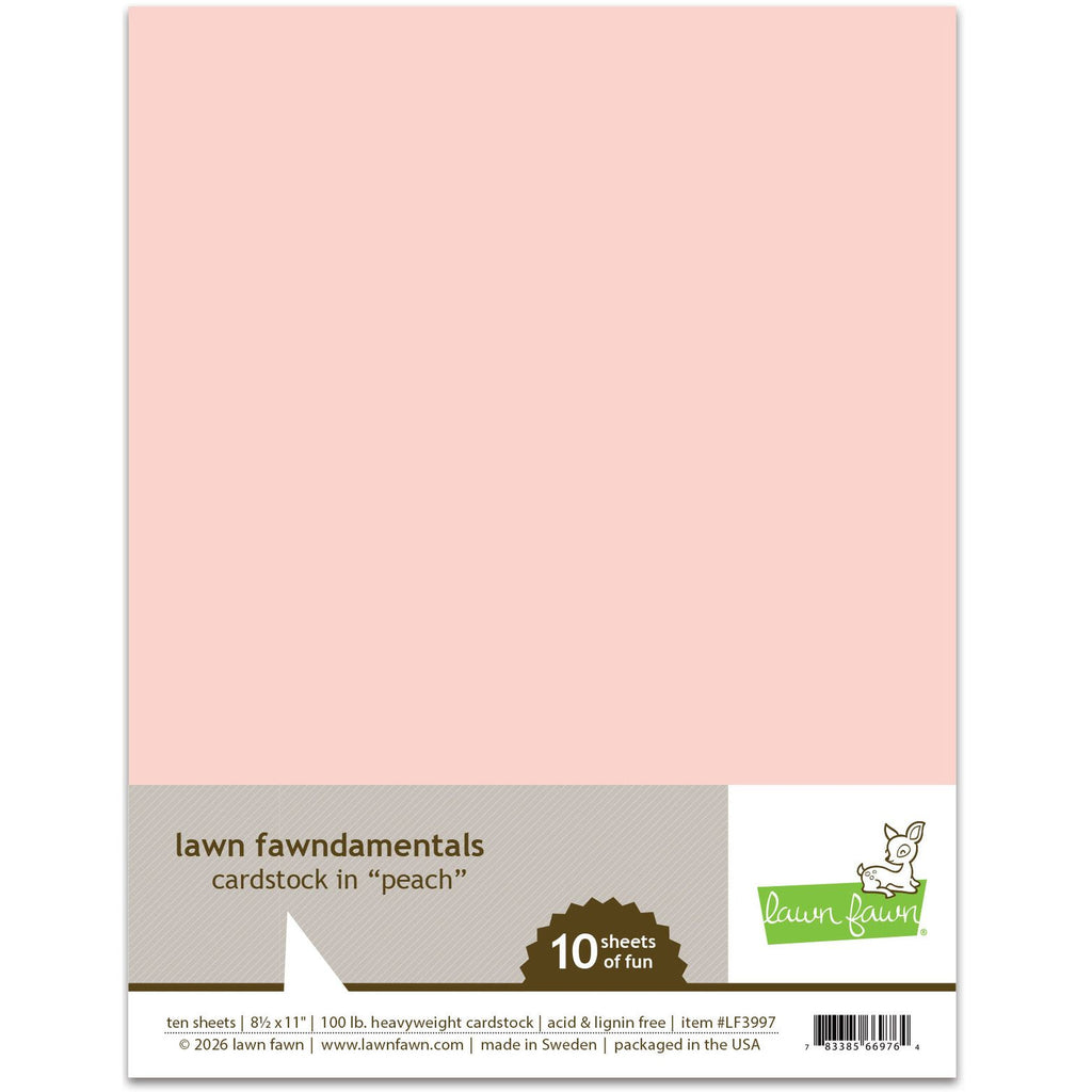 Lawn Fawn Peach Cardstock lf3997