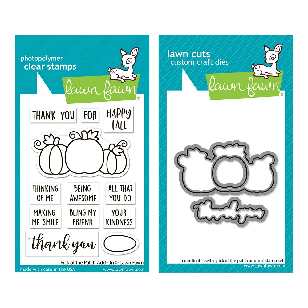 Lawn Fawn Pick of the Patch Add-On Stamps and Dies Set