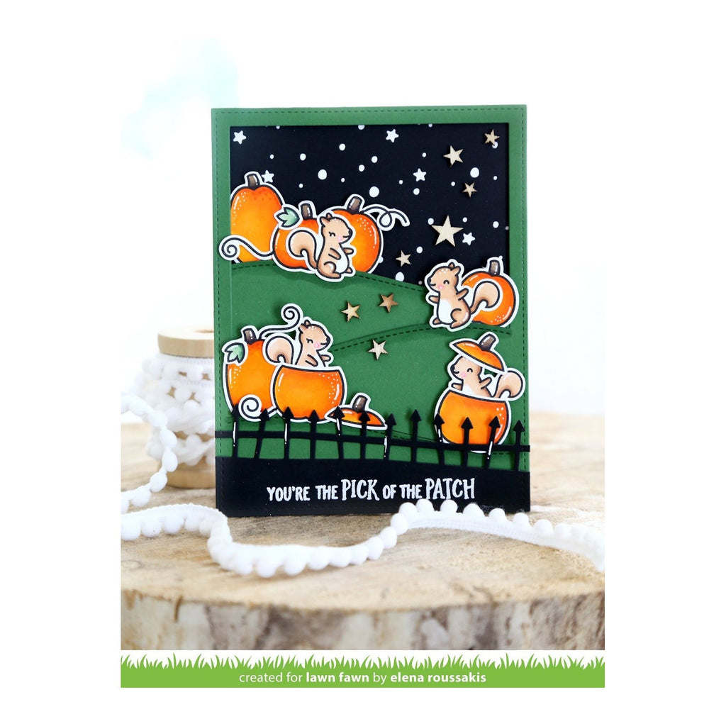 Lawn Fawn Pick of the Patch Clear Stamps lf1754 squirrels