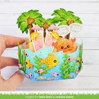 Lawn Fawn Platform Pop-Up Wave Wrap Around Die lf3801 relax