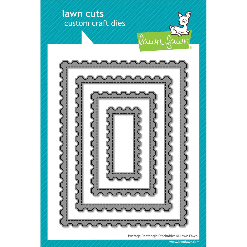 Lawn Fawn Postage Rectangle Stackables Dies lf3964