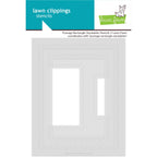 Lawn Fawn Postage Rectangle Stackables Stencils lf3965