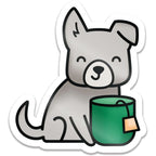 Lawn Fawn Pup of Tea Vinyl Sticker lf4283