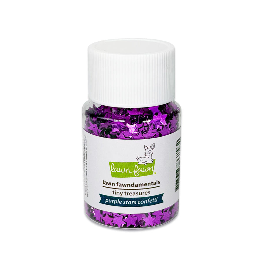 Lawn Fawn Purple Stars Confetti lf4217