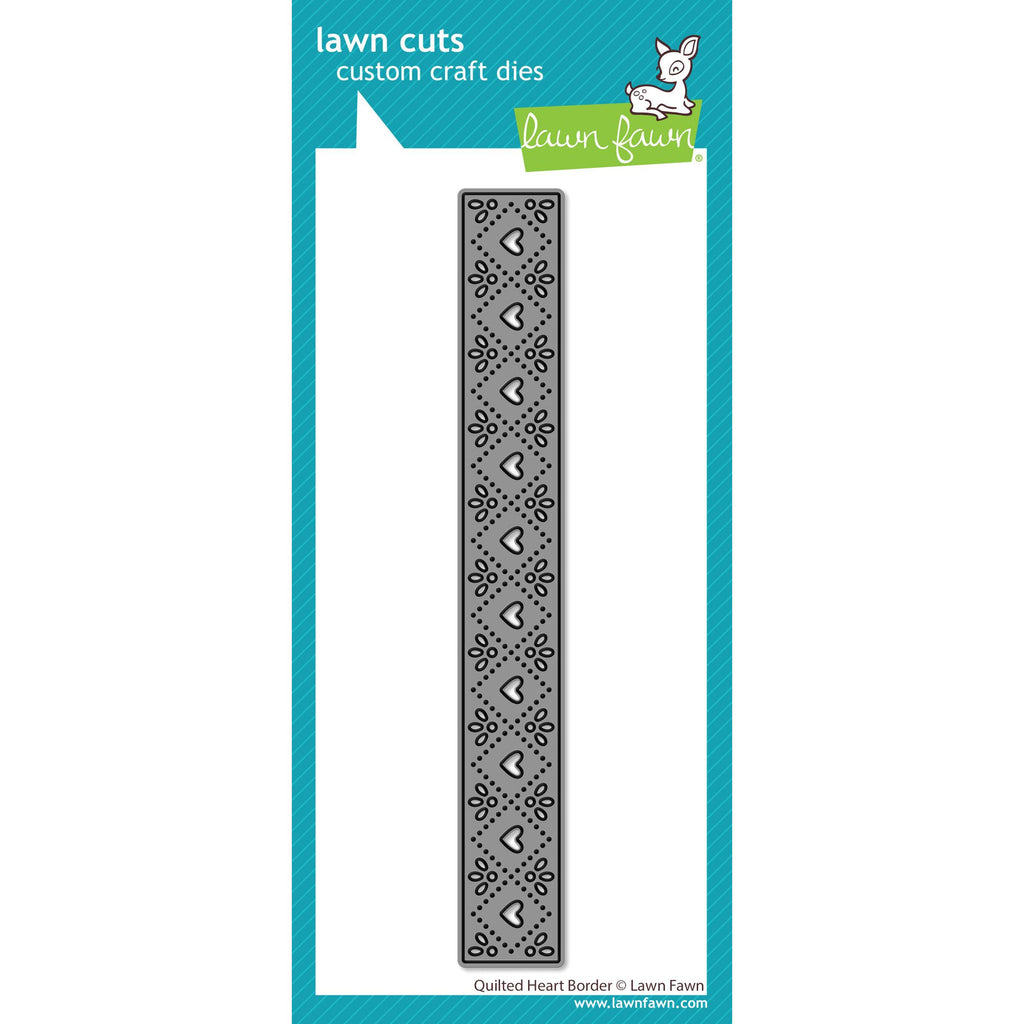 Lawn Fawn Quilted Heart Border Die lf3961