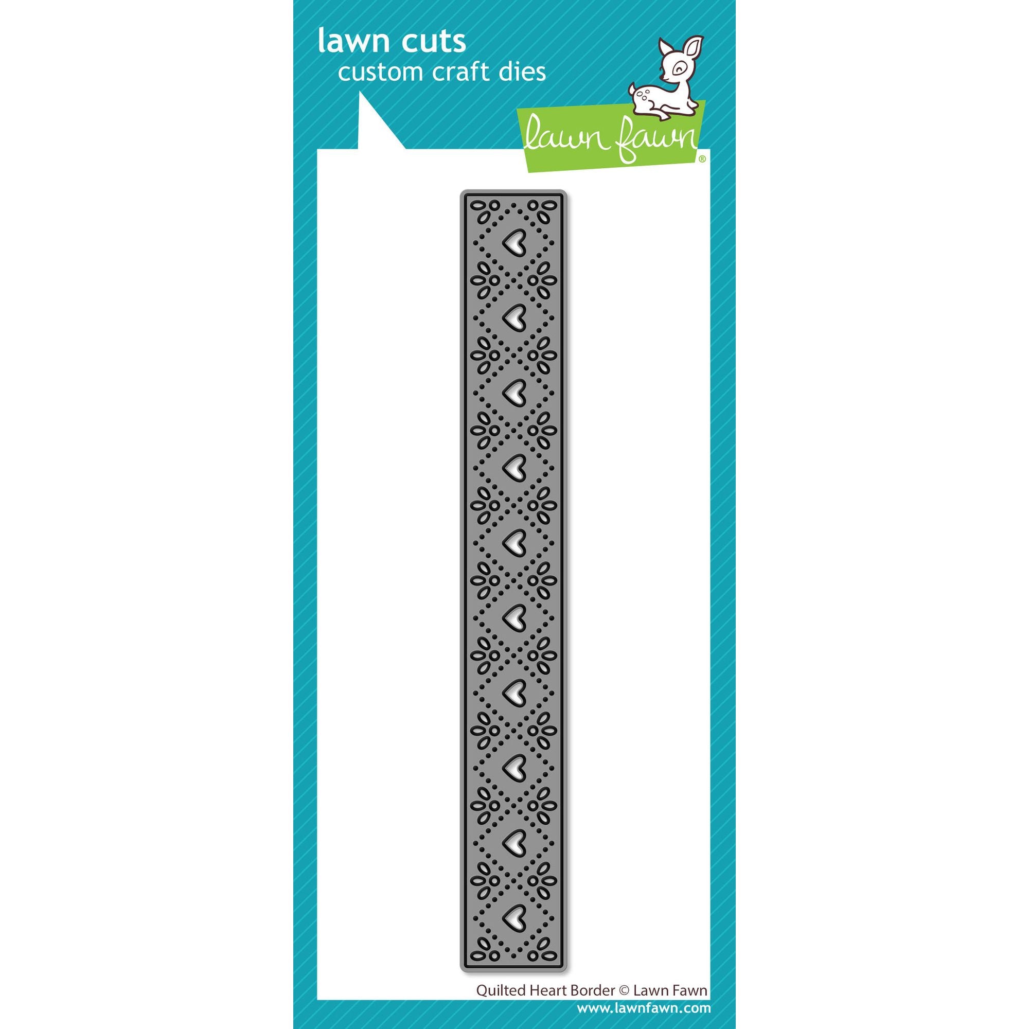Lawn Fawn Quilted Heart Border Die lf3961