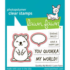 Lawn Fawn Quokka My World Dies lf3937 red outline to represent dies