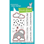 Lawn Fawn Rain or Shine Before 'n Afters Dies lf1889 red outlines to indicate dies included in set