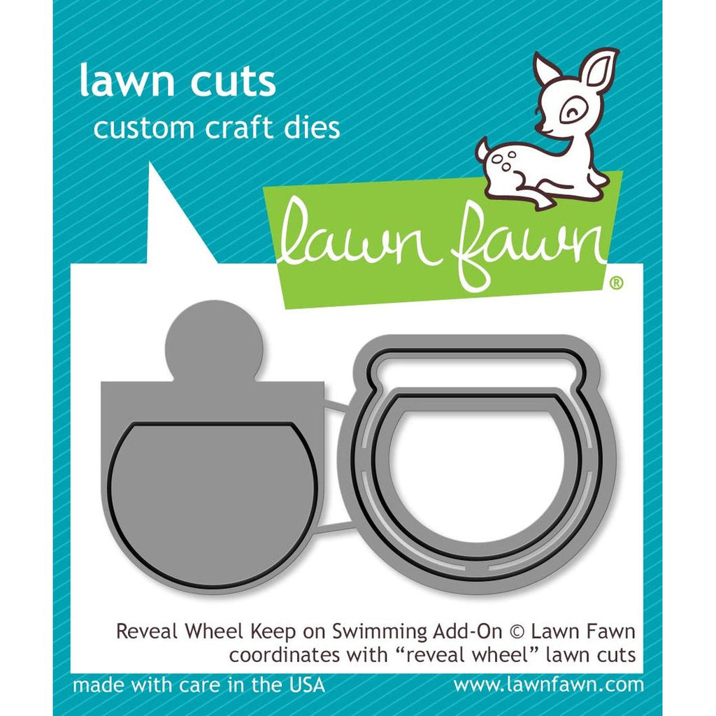 Lawn Fawn Reveal Wheel Keep On Swimming Add-On Die Cuts lf1957
