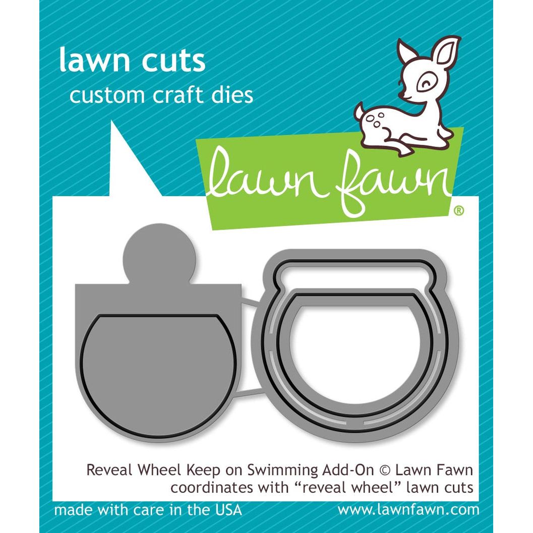 Lawn Fawn Reveal Wheel Keep On Swimming Add-On Die Cuts lf1957