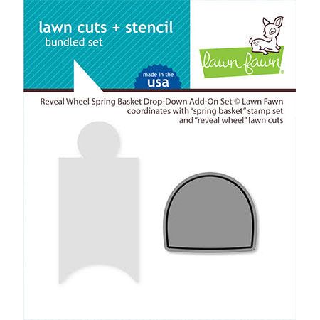 Lawn Fawn Reveal Wheel Spring Basket Drop-Down Add-On Template and Die Set lf3665