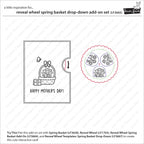 Lawn Fawn Reveal Wheel Spring Basket Drop-Down Add-On Template and Die Set lf3665 in action