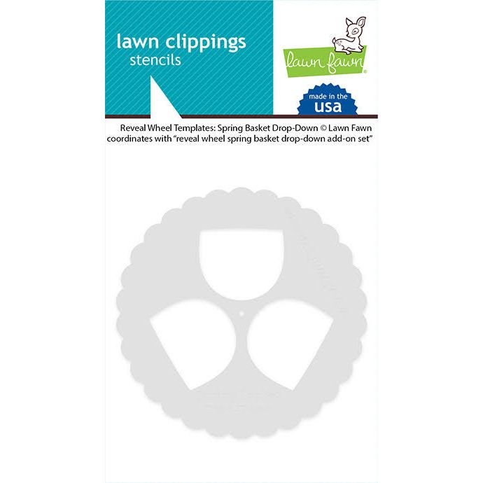 Lawn Fawn Reveal Wheel Templates: Spring Basket Drop Down lf3667