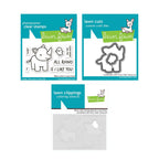 Lawn Fawn Rhino-mite! Stamps Dies and Coloring Stencils Set