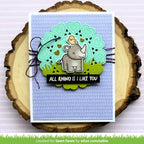 Lawn Fawn Rhino-mite! Stamps Dies and Coloring Stencils Set i like you