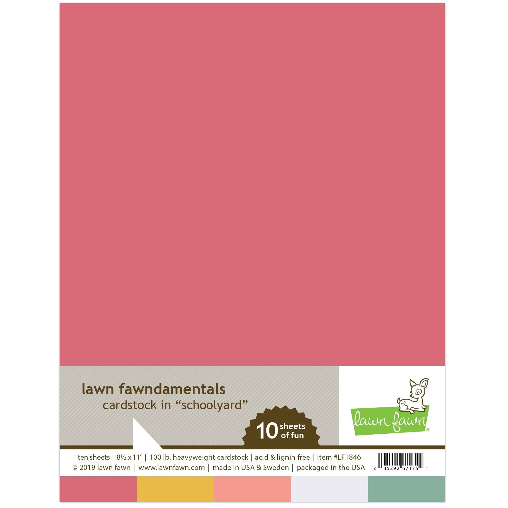 Lawn Fawn Schoolyard Cardstock Assortment Pack lf1846