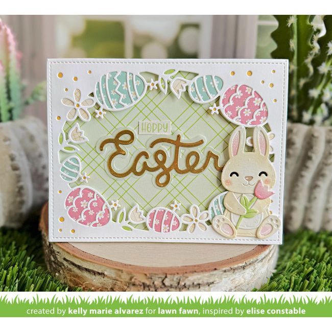 Lawn Fawn Scripty Easter Outline Add-On Die lf3690 hoppy easter