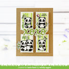 Lawn Fawn Scripty XOXO Outline Add-On Die lf3616 pandas