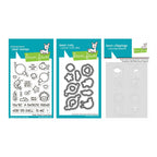 Lawn Fawn Shello, Friend Stamps Dies and Coloring Stencils Set